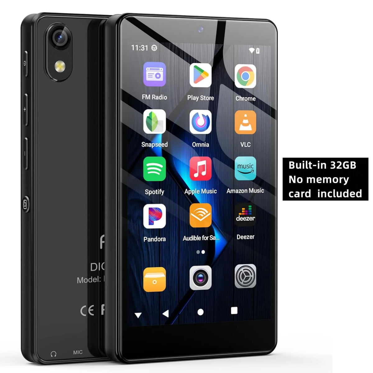 Fanvace Android MP3 Player With Bluetooth Camera Touchscreen And Spotify