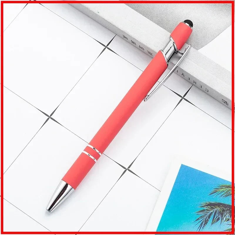 Pack Of 100 Free Logo Metal Capacitive Stylus Ballpoint Pens