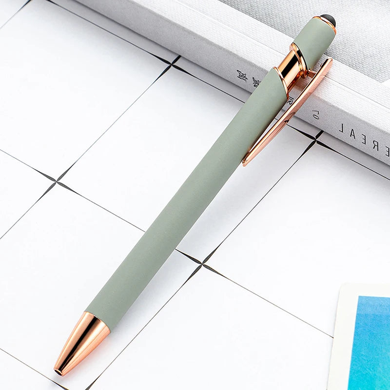 Pack Of 100 Free Logo Metal Capacitive Stylus Ballpoint Pens