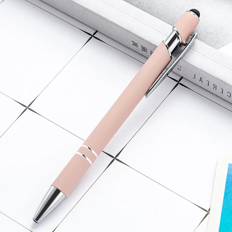 Pack Of 100 Free Logo Metal Capacitive Stylus Ballpoint Pens