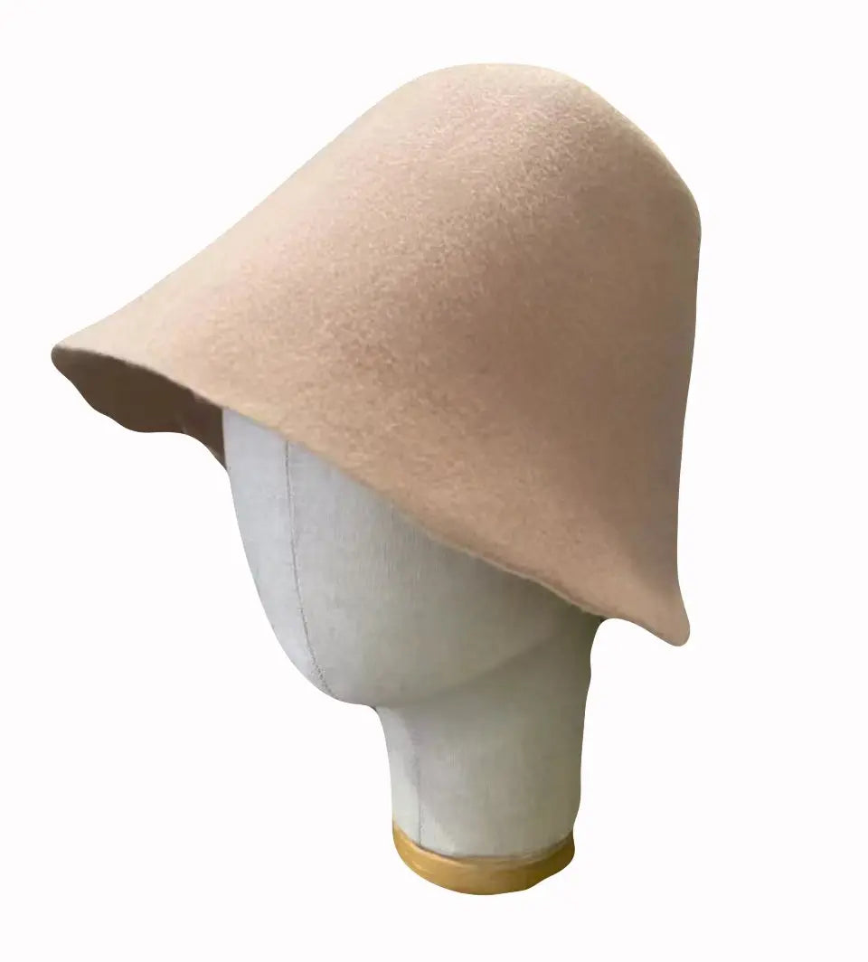 Unisex Wool Felt Cloche Bucket Hat Base For Millinery Craft