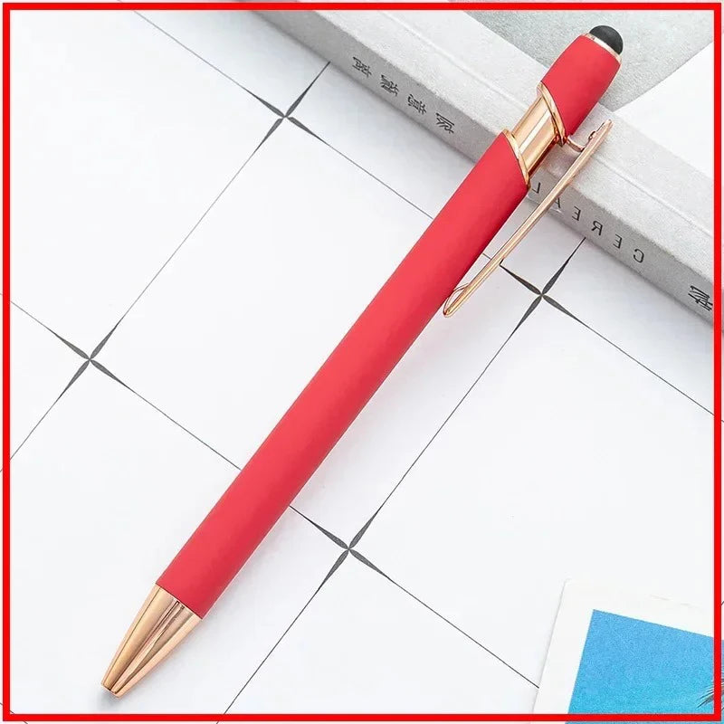 Pack Of 100 Free Logo Metal Capacitive Stylus Ballpoint Pens