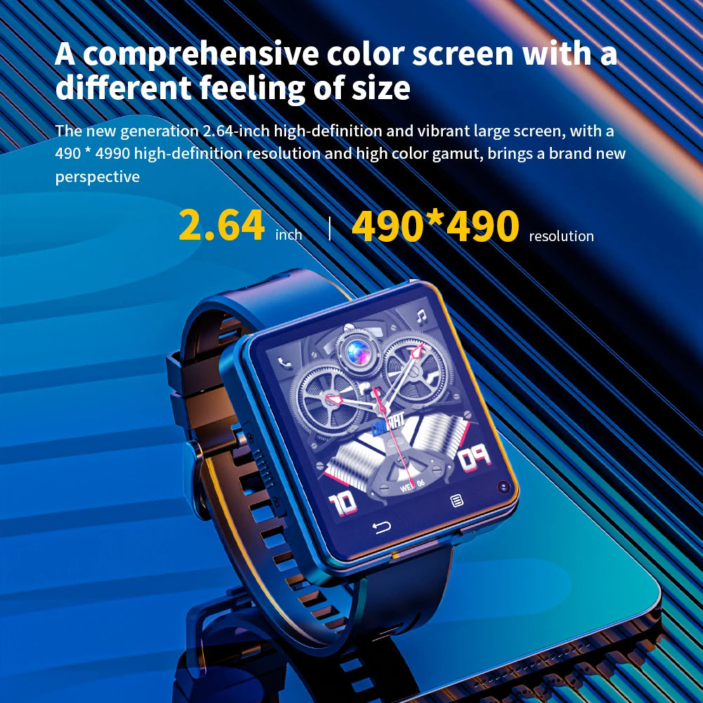 LOKMAT APPLLP 2 MAX Dual Camera Android 11 Watch Phone Wifi Videos Calls Smart Watch 4G Network Phone Calls Mini Smart Phone