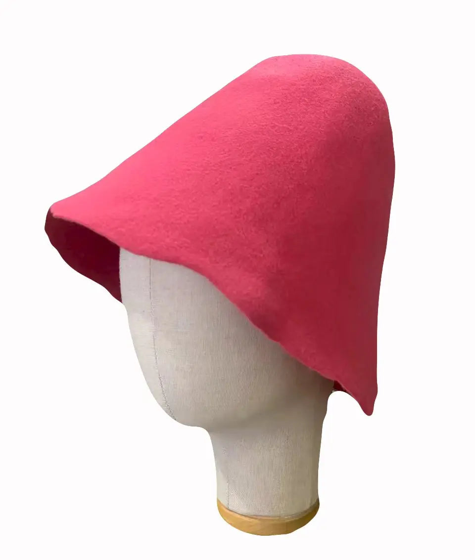 Unisex Wool Felt Cloche Bucket Hat Base For Millinery Craft