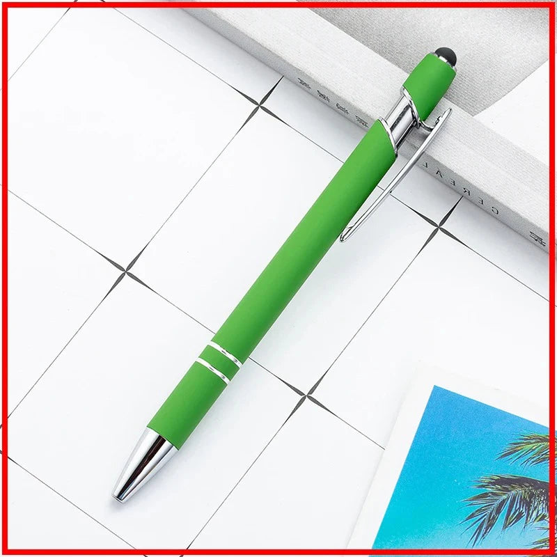 Pack Of 100 Free Logo Metal Capacitive Stylus Ballpoint Pens