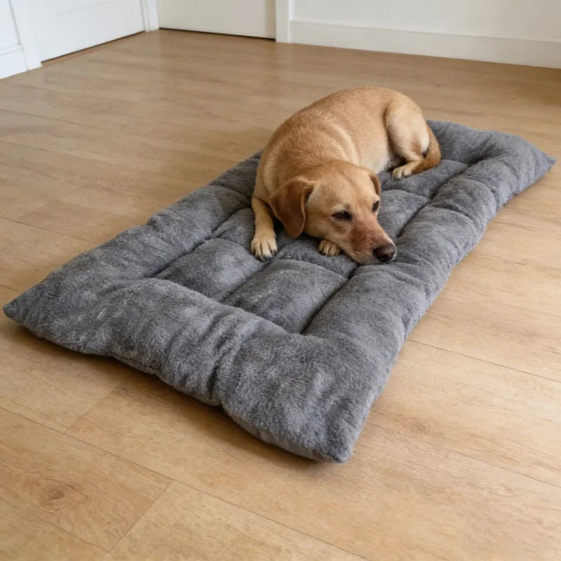 Plush Dog Bed Sofa Thickened Soft Polyester Pet Mat