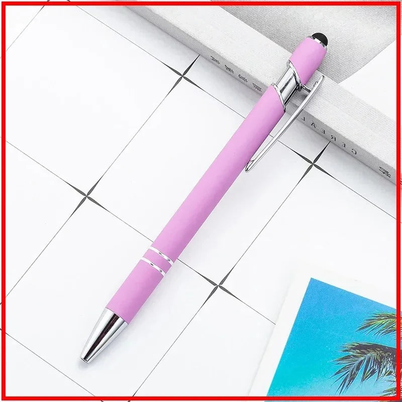 Pack Of 100 Free Logo Metal Capacitive Stylus Ballpoint Pens