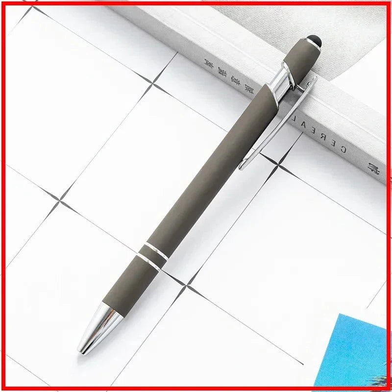 Pack Of 100 Free Logo Metal Capacitive Stylus Ballpoint Pens