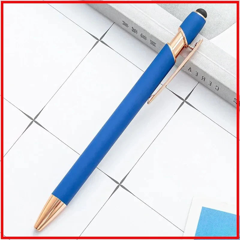 Pack Of 100 Free Logo Metal Capacitive Stylus Ballpoint Pens