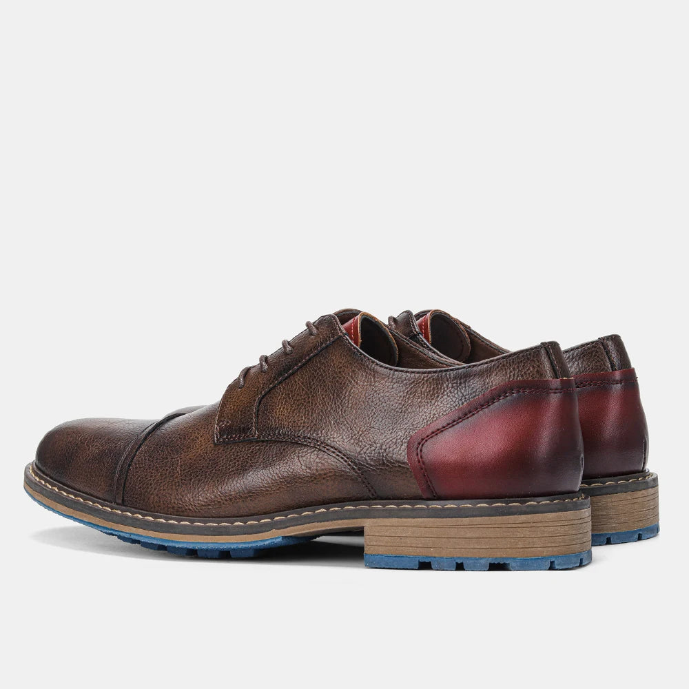 Retro Men Derby Shoes Men Casual shoes Fashion Men Leather Shoes