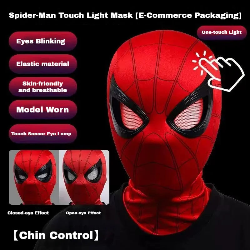 Hot Toys Miles Spiderman Electronic Mask With Glowing Eyes
