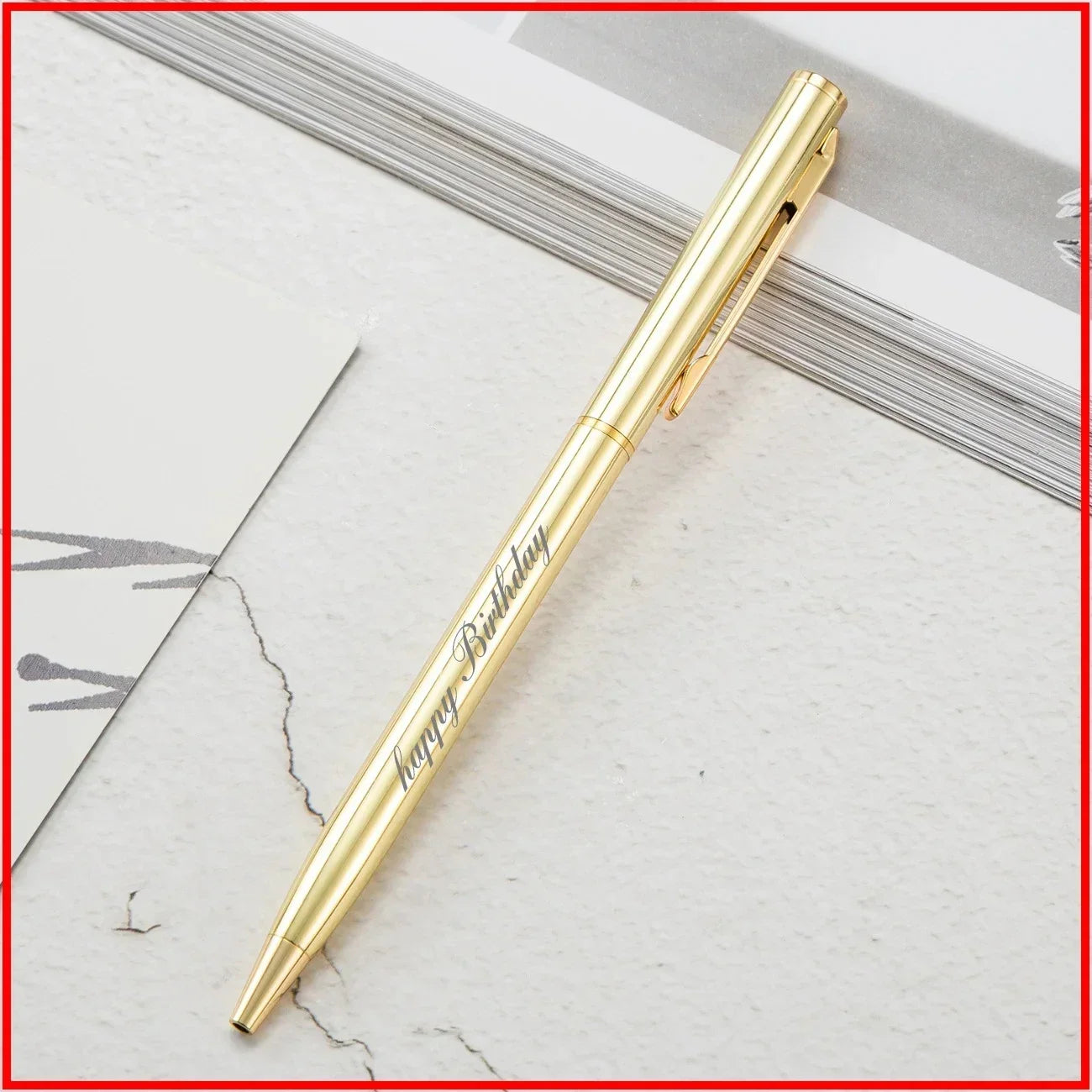 Metal Ballpoint Pens With Engraved Name And Custom Logo Gifts
