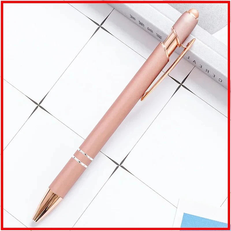 Pack Of 100 Free Logo Metal Capacitive Stylus Ballpoint Pens