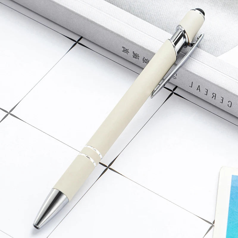 Pack Of 100 Free Logo Metal Capacitive Stylus Ballpoint Pens