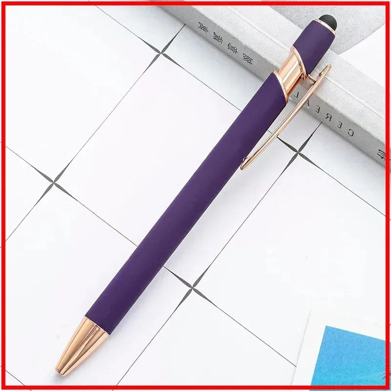 Pack Of 100 Free Logo Metal Capacitive Stylus Ballpoint Pens