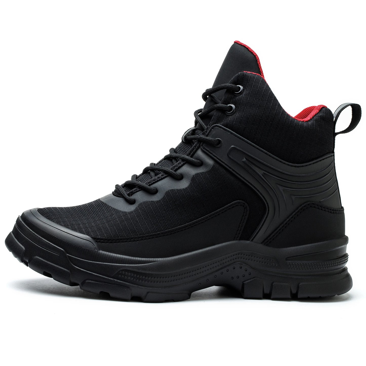 Men's Steel Toe Safety Shoes Anti-Strike Mid-Calf Protection Outdoor Safety Boots Industrial Work Footwear Comfortable Breathabl