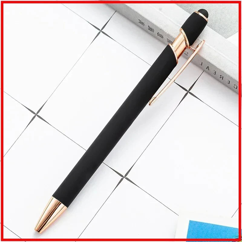 Pack Of 100 Free Logo Metal Capacitive Stylus Ballpoint Pens