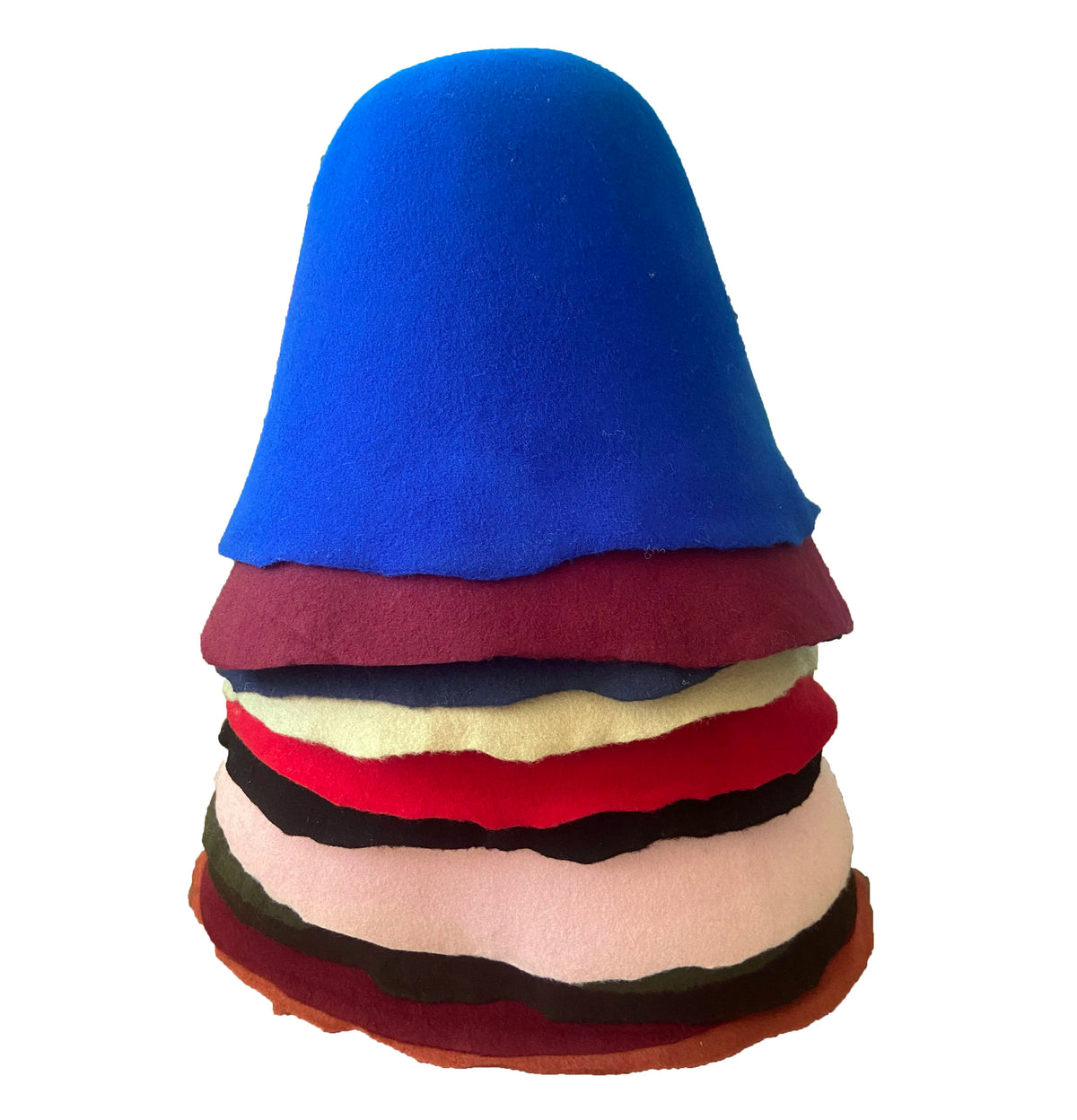 Unisex Wool Felt Cloche Bucket Hat Base For Millinery Craft