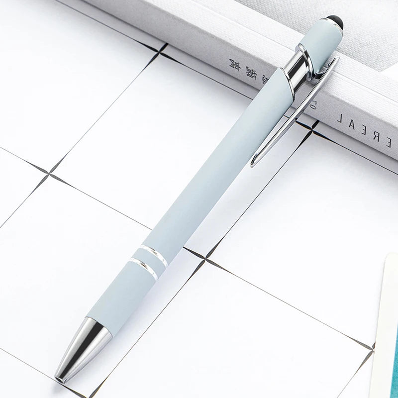 Pack Of 100 Free Logo Metal Capacitive Stylus Ballpoint Pens