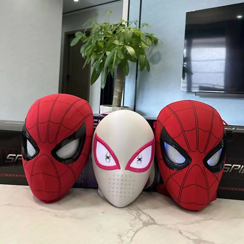 Hot Toys Miles Spiderman Electronic Mask With Glowing Eyes