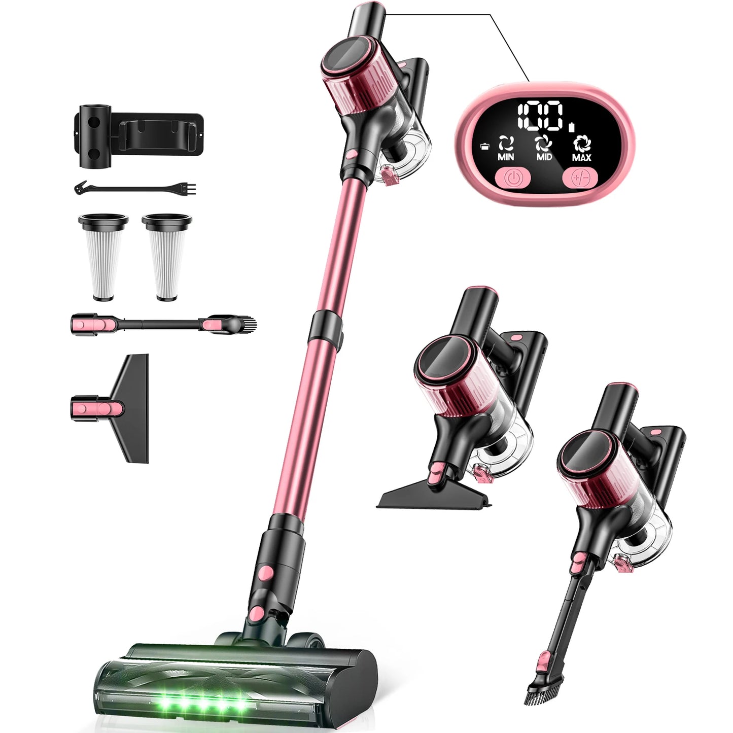 SUXIANGVAC Cordless Vacuum Cleaner 55Kpa 8 In 1 45Min Runtime For Pet Hair