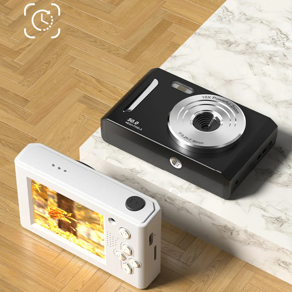4K Digital Camera with Dual Cameras Flash and Autofocus