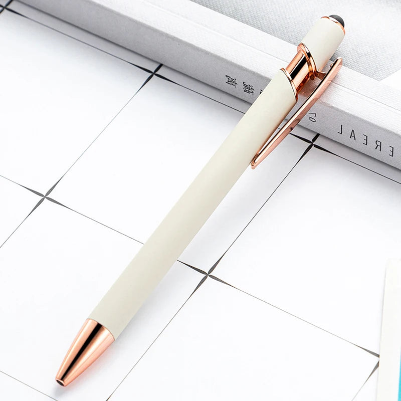 Pack Of 100 Free Logo Metal Capacitive Stylus Ballpoint Pens