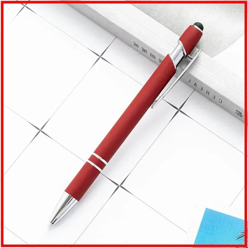 Pack Of 100 Free Logo Metal Capacitive Stylus Ballpoint Pens