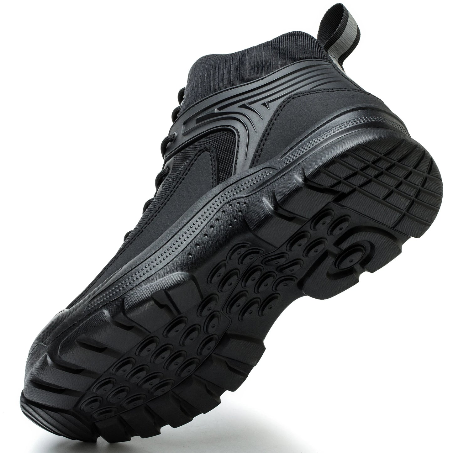 Men's Steel Toe Safety Shoes Anti-Strike Mid-Calf Protection Outdoor Safety Boots Industrial Work Footwear Comfortable Breathabl