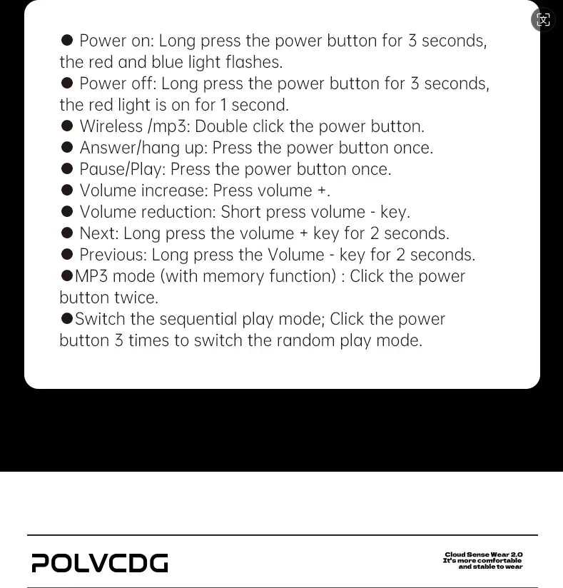 POLVCDG Bone Conduction Swimming Earphones IPX8 Waterproof Bluetooth 32GB Memory