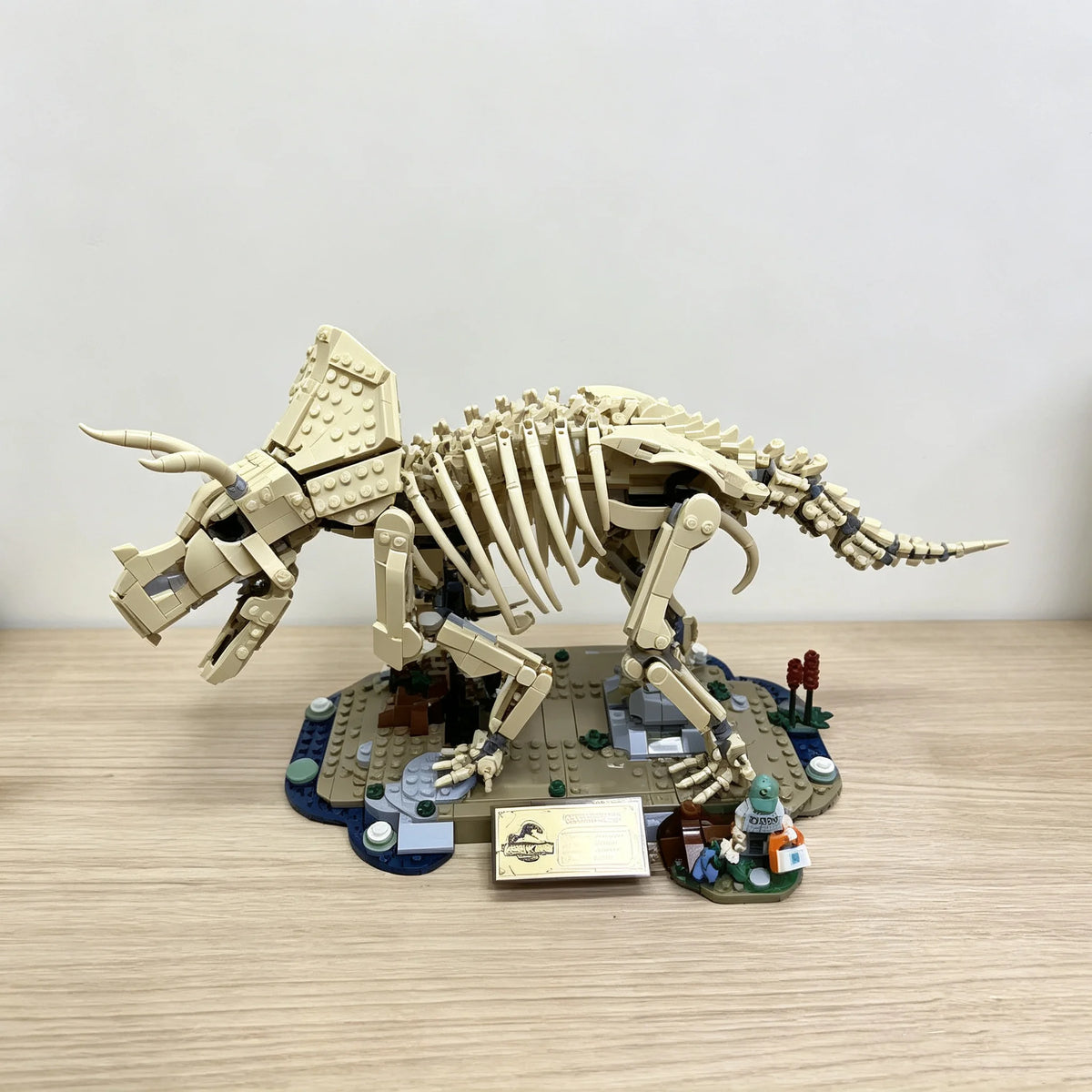 In Stock 1154pcs World Dinosaur Model Triceratops Building Blocks Assembled Model Presents for Collectors