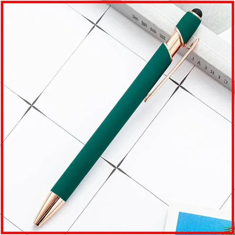 Pack Of 100 Free Logo Metal Capacitive Stylus Ballpoint Pens