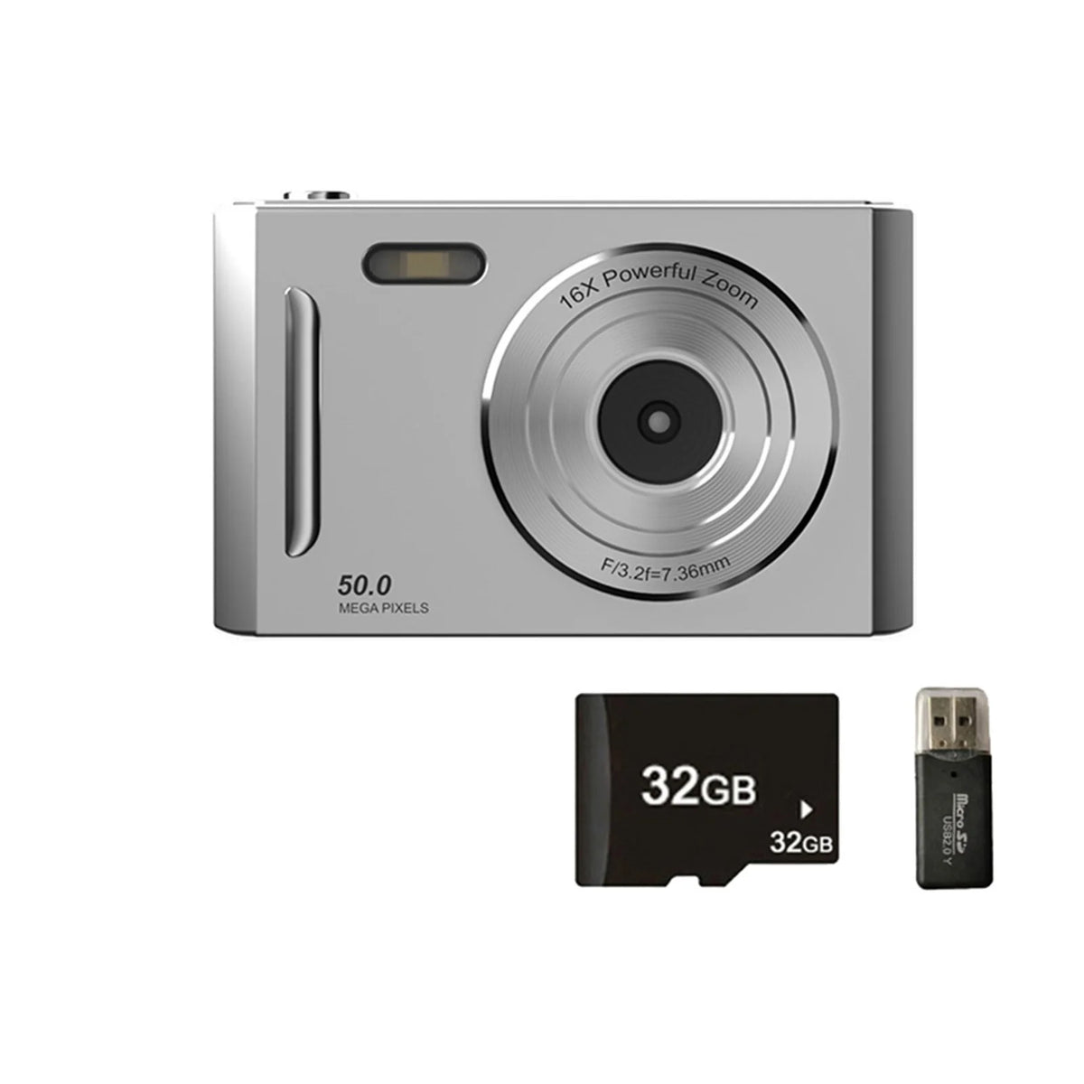 4K Digital Camera with Dual Cameras Flash and Autofocus