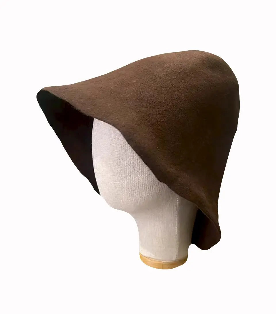 Unisex Wool Felt Cloche Bucket Hat Base For Millinery Craft