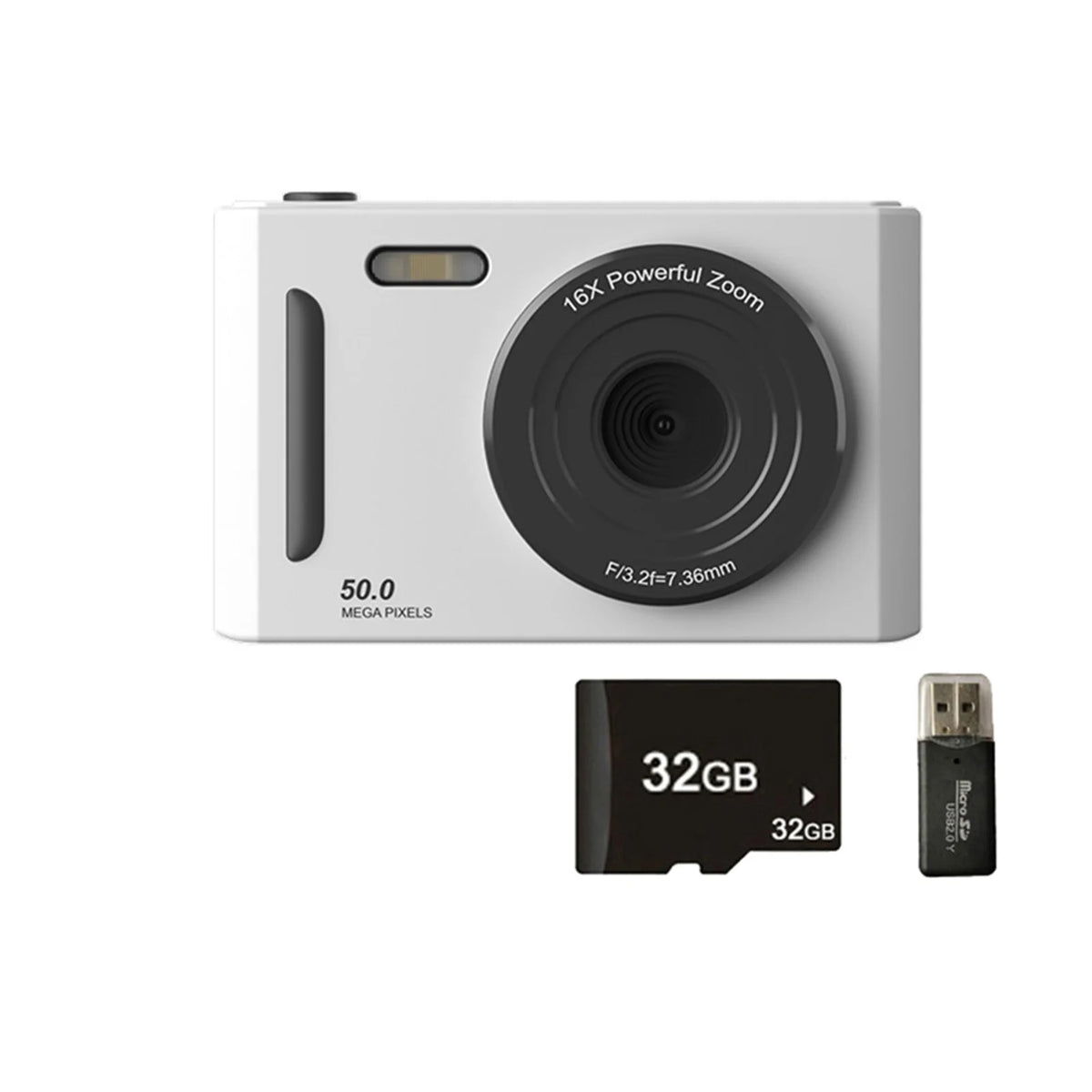 4K Digital Camera with Dual Cameras Flash and Autofocus
