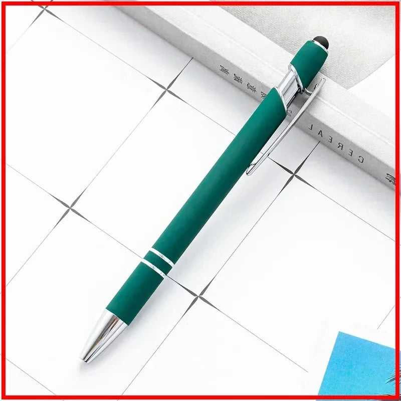 Pack Of 100 Free Logo Metal Capacitive Stylus Ballpoint Pens