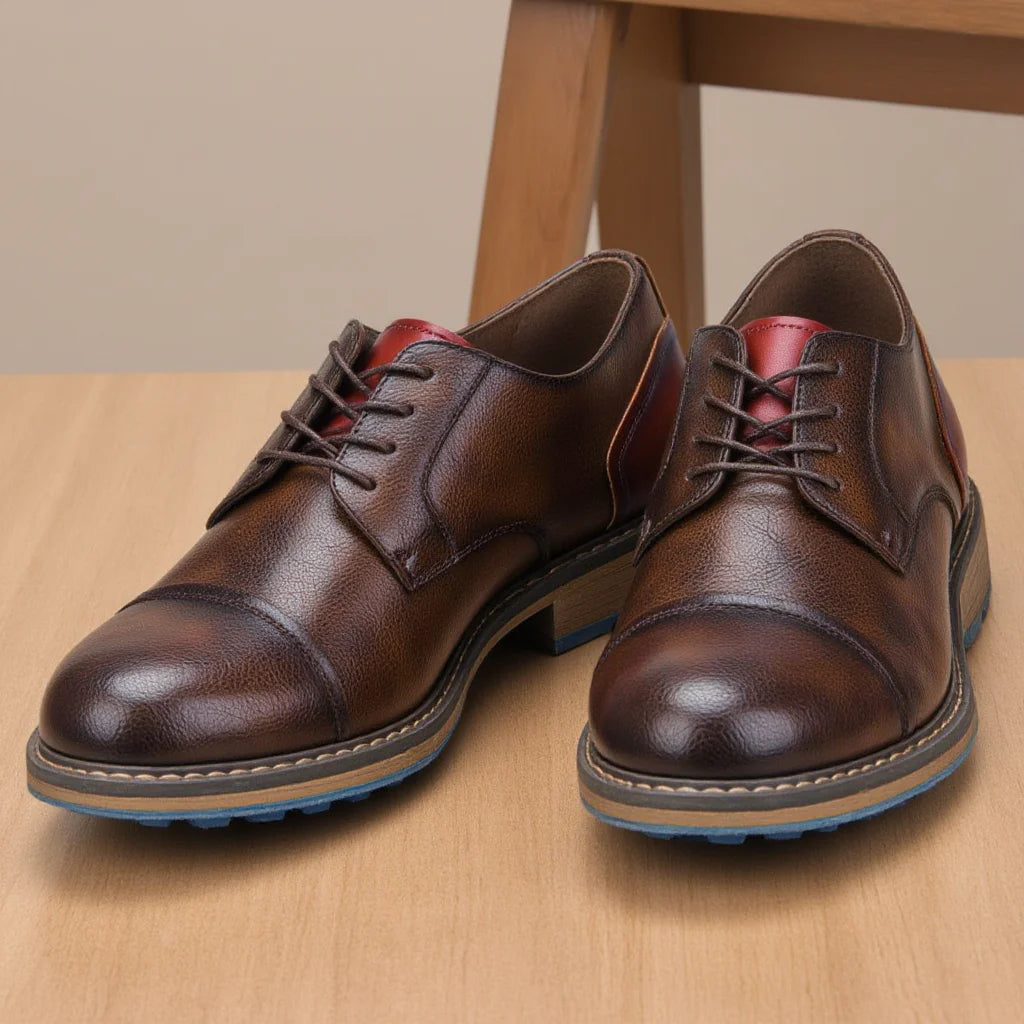 Retro Men Derby Shoes Men Casual shoes Fashion Men Leather Shoes