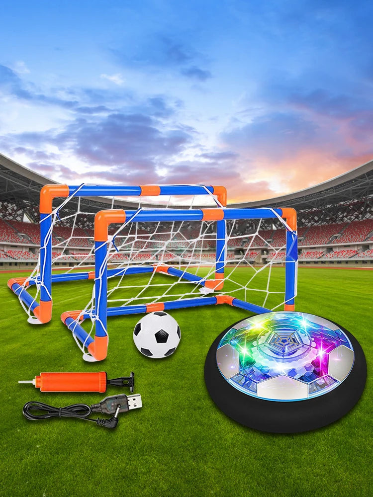 Air Floating Soccer Ball with LED Light and Foam Bumper Indoor Outdoor  Soccer Ball  Floating Soccer for Boys Girls