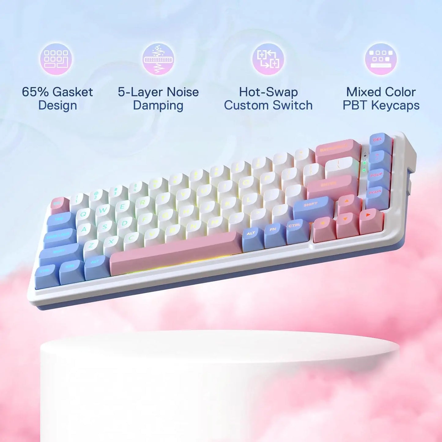 Redragon K709 Pro Wireless Gasket RGB Mechanical Keyboard