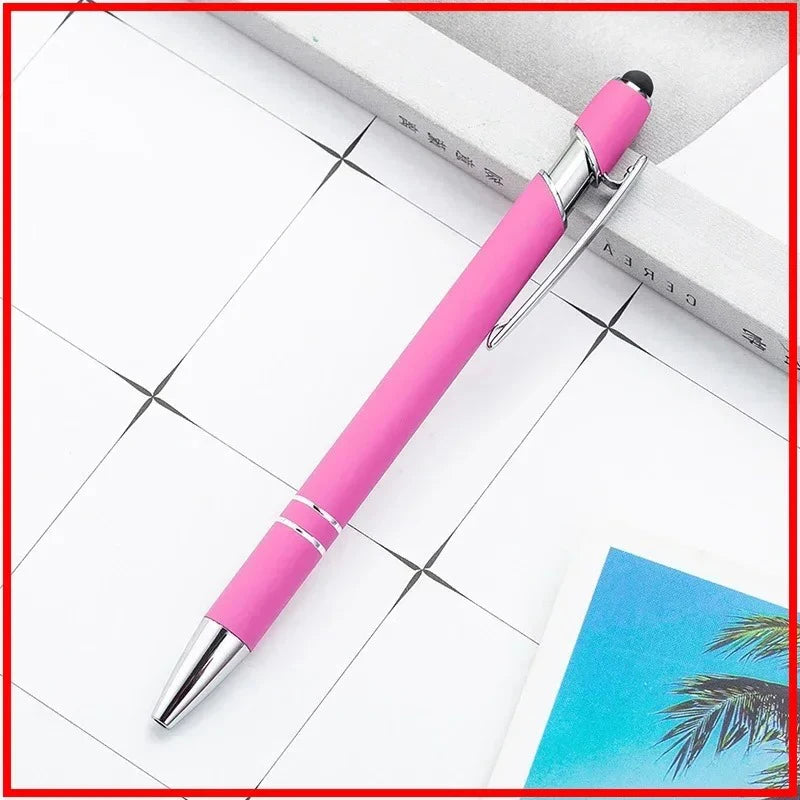 Pack Of 100 Free Logo Metal Capacitive Stylus Ballpoint Pens