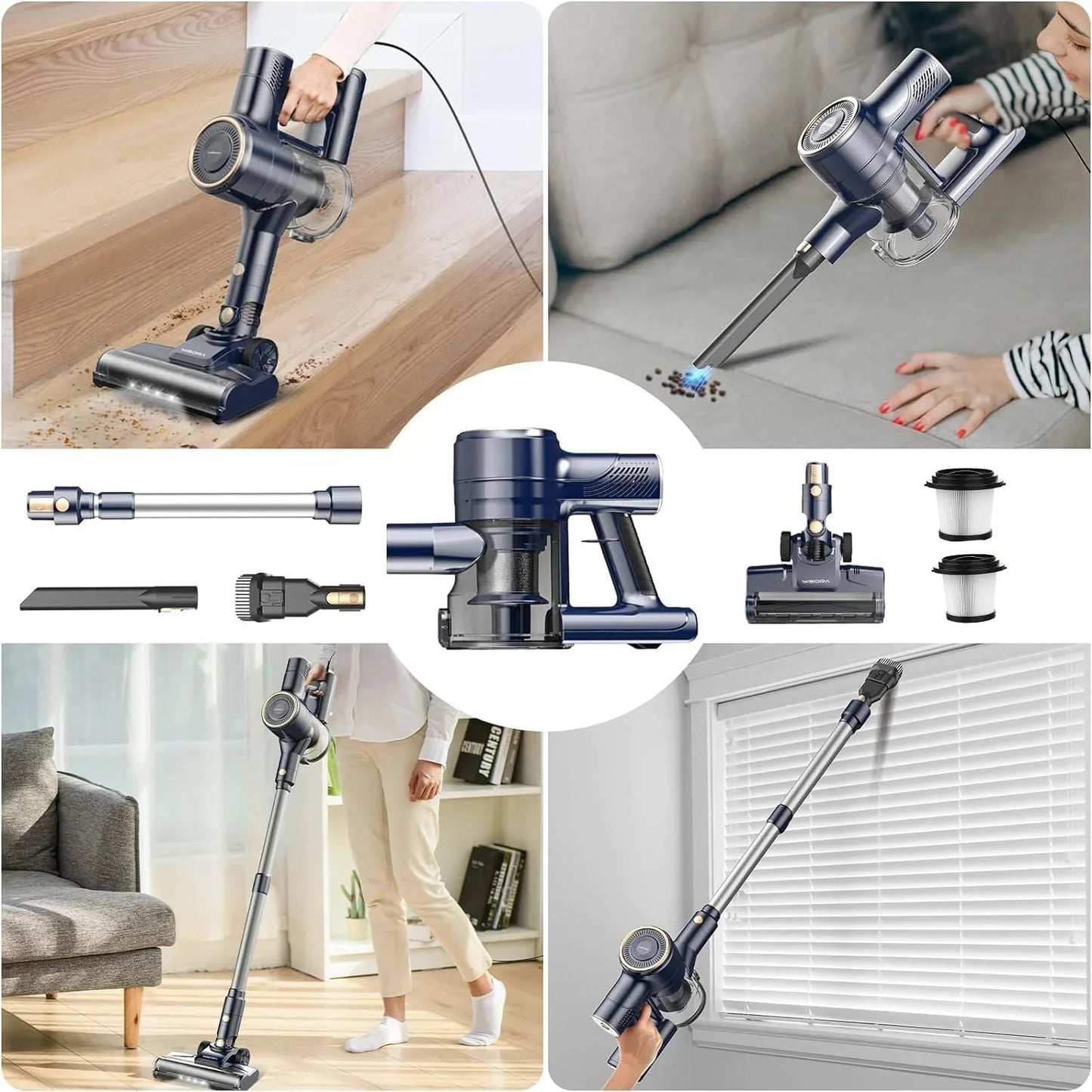 INSE I8 Corded Vacuum Cleaner Six In One Handheld Pro
