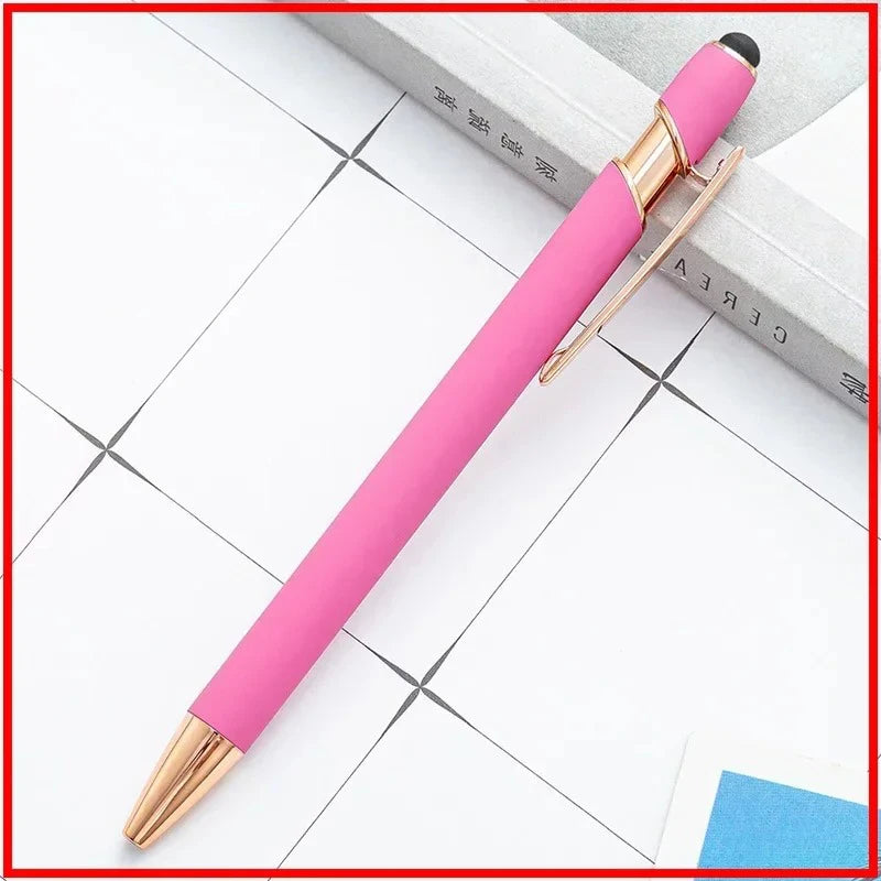 Pack Of 100 Free Logo Metal Capacitive Stylus Ballpoint Pens