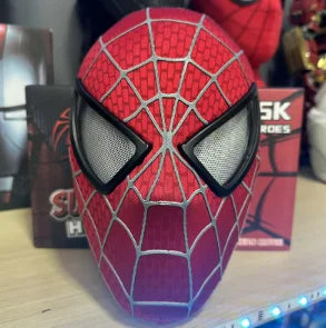 Hot Toys Miles Spiderman Electronic Mask With Glowing Eyes