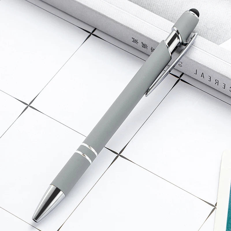 Pack Of 100 Free Logo Metal Capacitive Stylus Ballpoint Pens