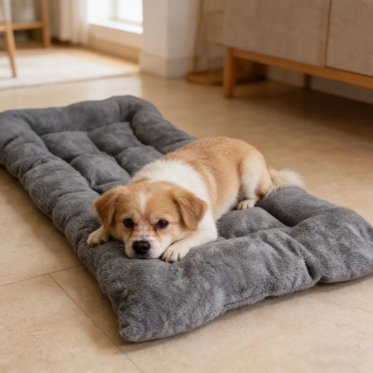 Plush Dog Bed Sofa Thickened Soft Polyester Pet Mat