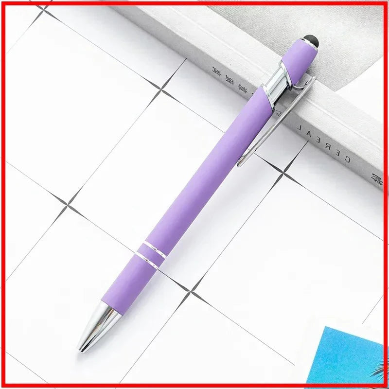 Pack Of 100 Free Logo Metal Capacitive Stylus Ballpoint Pens