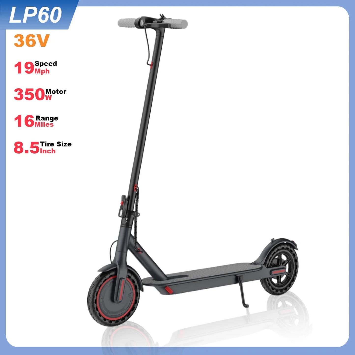 AOVOPRO LP60/LPMAX Electric Scooter 500W Motor 22mph 42V14.5Ah 27Miles Long Range Foldable 10Inch  App Connected EScooter