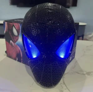 Hot Toys Miles Spiderman Electronic Mask With Glowing Eyes