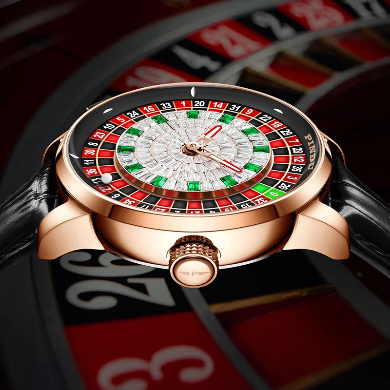 PINDU Mechanical Watches Pro Men's Wristwatch NH35A Movement Sapphire Glass