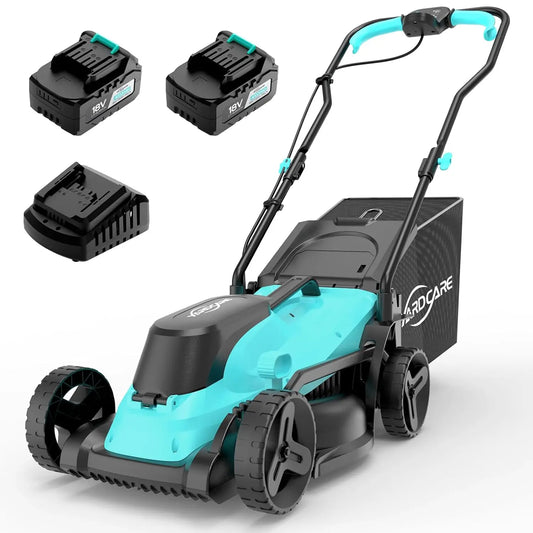 36V Brushless Cordless Lawn Mower With 2X 4.0Ah Batteries